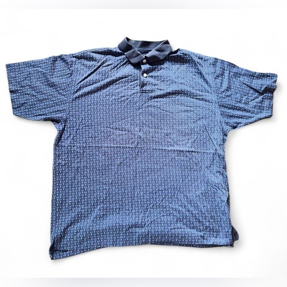 Nautica Men’s Blue Polo Shirt Size Medium – Classic Golf Casual Short Sleeve Tee